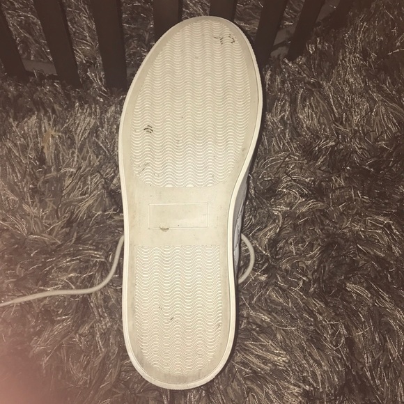 Steve Madden Jaedon White Leather Fashion Sneakers - Picture 4 of 5